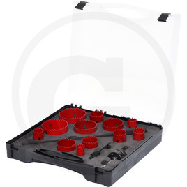 KS Tools Universal hole saw set in plastic case