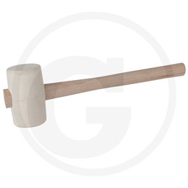 KS Tools Rubber hammer white, 500g
