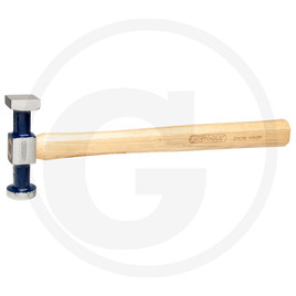KS Tools Body hammer small,flat head round/square