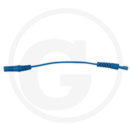 KS Tools 4.0 mm input socket on 4.0 mm test adapter socket, round (blue)