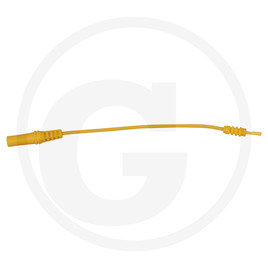KS Tools 4.0 mm input socket on 0.8 mm test adapter socket, flat (yellow)