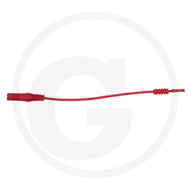 KS Tools 4.0 mm input socket on 1.2 mm test adapter socket, flat (red)
