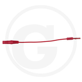KS Tools 4.0 mm input socket on 2.0 mm test adapter socket, flat (red)