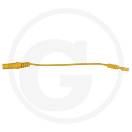 KS Tools 4.0 mm input socket on 3.0 mm test adapter socket, flat (yellow)