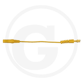 KS Tools 4.0 mm input socket on 5.0 mm test adapter socket, flat (yellow)