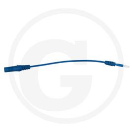 KS Tools 4.0 mm input socket on 2.5 mm test adapter plug, flat (blue)