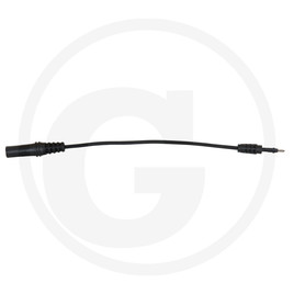 KS Tools 4.0 mm input socket on 1.5 mm test adapter plug, round (black)