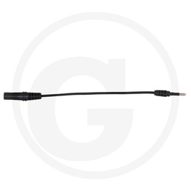 KS Tools 4.0 mm input socket on 2.0 mm test adapter plug, round (black)