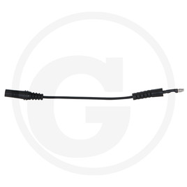 KS Tools 4.0 mm input socket on 3.5 mm test adapter plug, round (black)