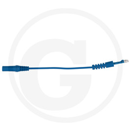 KS Tools 4.0 mm input socket on 4.0 mm test adapter plug, round (blue)
