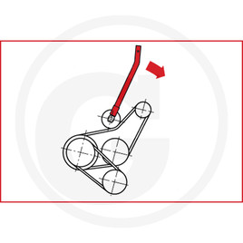 KS Tools VAG V belt tension lever