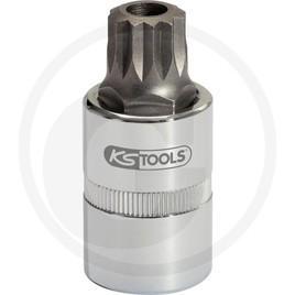 KS Tools 3/8" Oil service XZN socket with tamper proof screws, M16