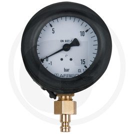 KS Tools Manometer 1.0 - 15.0 bar incl. connection nipple and safety cover