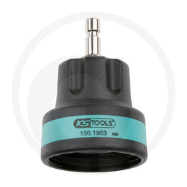 KS Tools Adaptor #18 int. thread, turquoise,M46x3