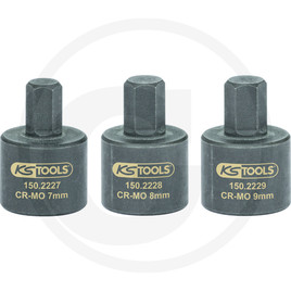 KS Tools Brake caliper socket set 3/8", 3 pcs 7-8-9mm