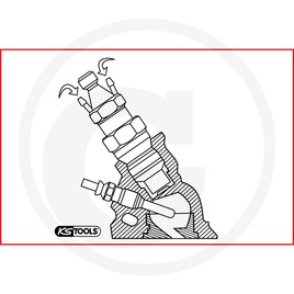 KS Tools 1/2" Injector socket, 27mm