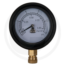 KS Tools Manometer Ø 75.0 mm, 0 - 1 bar with 1/4" quick coupling