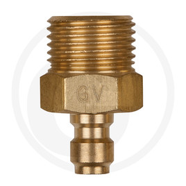 KS Tools Adapter piece 5/8"x1.8 external thread and 1/4" hose connection
