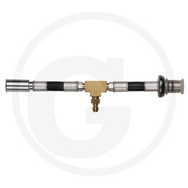 KS Tools Manometer connection hose with 1/4" hose connection for universal use with 3/8" and 5/16" high-pressure hose connections