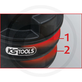 KS Tools 2-stage inlet adapter, 55 x 60 mm