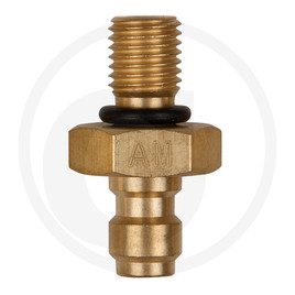 KS Tools Adapter piece M8x1.0 external thread and 1/4" hose connection with sealant ring
