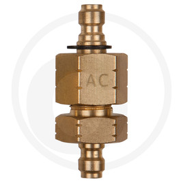 KS Tools Dual adapter piece M14x1.25 internal and external thread and 1/4" hose connection