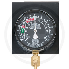 KS Tools Pressure gauge Ø 92 mm fitted on the plate