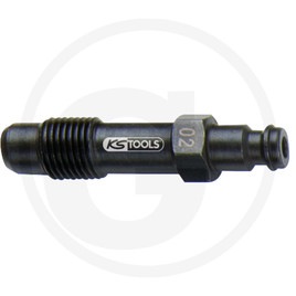 KS Tools Glow plugs adapter, M&nbsp;12&nbsp;x&nbsp;1.25 with external thread, length 55 mm
