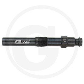 KS Tools Glow plugs adapter, M 10 x 1.0 with external thread, length 74 mm