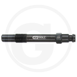 KS Tools Glow plugs adapter, M 10 x 1.0 with external thread, length 75 mm