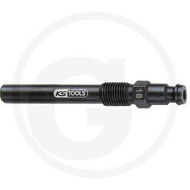 KS Tools Glow plugs adapter, M 10 x 1.0 with external thread, length 75 mm