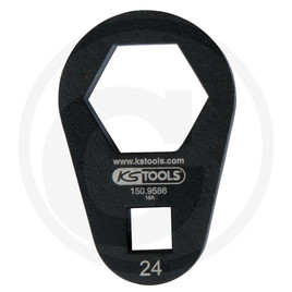 KS Tools 3/8" Einsteck-Ringschlüssel, extra flach, 24 mm