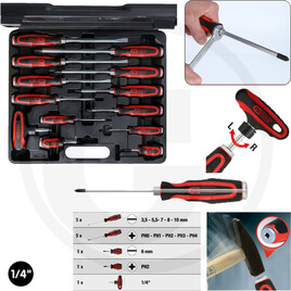 KS Tools Impact screwdriver set, 13 pcs.