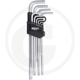 KS Tools CLASSIC ball head hex key set in folding holder