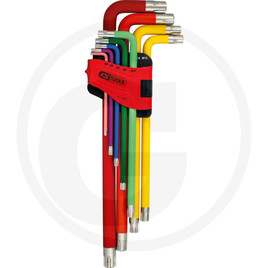 KS Tools RIBE-Winkelstiftschlüssel-Satz, XL, 9-tlg.