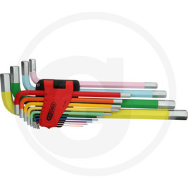 KS Tools Innensechskant-Winkelstiftschlüssel-Satz, extra la