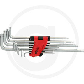 KS Tools TX-Stern-Winkelstiftschlüssel-Satz, extra lang, 10