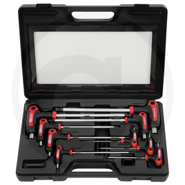 KS Tools ERGO+ T-handle hex key wrench set, 9pcs