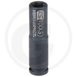 KS Tools Long impact socket f.150.1060, 1/4",10mm