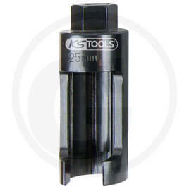 KS Tools 1/2" injector socket, 25.0&nbsp;mm, l&nbsp;=&nbsp;100&nbsp;mm