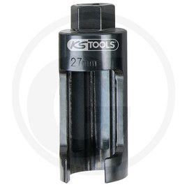 KS Tools 1/2" injector socket, 27.0&nbsp;mm, l&nbsp;=&nbsp;100 mm
