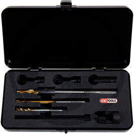 KS Tools Universal glow plug drill out kit M10 x 1.25