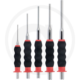 KS Tools Pin punch-set,cylindrical shaft, 5pcs
