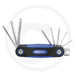 KS Tools CHROME+ key wrench set, 8pcs, TB8-TB40