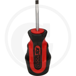 KS Tools ERGOTORQUEplus Schlitz-Schraubendreher, kurz, 4mm