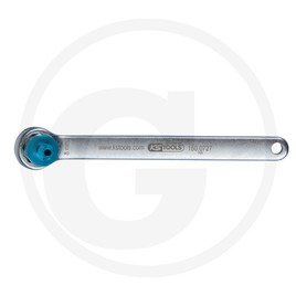 KS Tools Bremsen-Entlüftungsschlüssel, extra kurz, 8 mm, bl