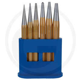 KS Tools Pin punch set, 6 pcs in plastic stands