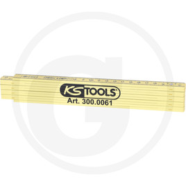 KS Tools Sectioned rule,fibreglass,metric,yellow