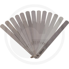 KS Tools Feeler gauge, metric, 13 blade
