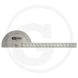 KS Tools Protractor with rule, 220mm